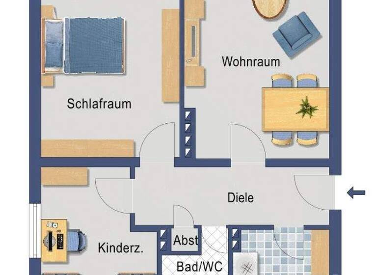 Wohnung zum Kauf provisionsfrei 298.800 € 3 Zimmer 69,3 m² EG Kiesselbachstraße 93 Holthausen Düsseldorf 40589