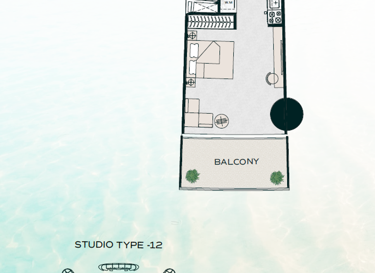 Studio zum Kauf provisionsfrei 345.951 € 1 Zimmer 47,6 m² Dubai