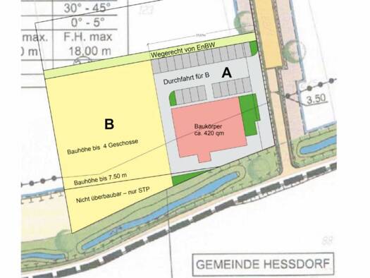 Gewerbepark zum Kauf provisionsfrei 1.700 m² Grundstück Im Gewerbepark 19 a Heßdorf Heßdorf 91093