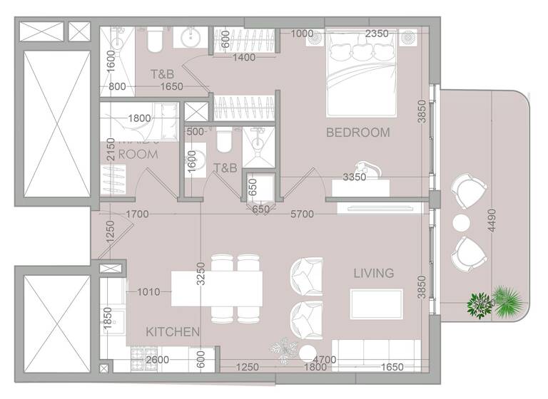 Wohnung zum Kauf provisionsfrei 313.092 € 2,5 Zimmer 71,6 m² Dubai 00000