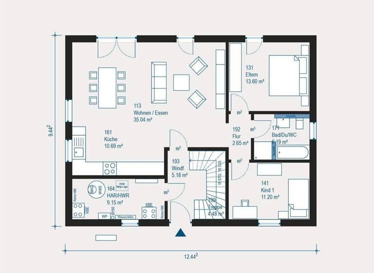 Mehrfamilienhaus zum Kauf provisionsfrei 835.300 € 6 Zimmer 193,3 m² 542 m² Grundstück Flörsheim Flörsheim am Main 65439