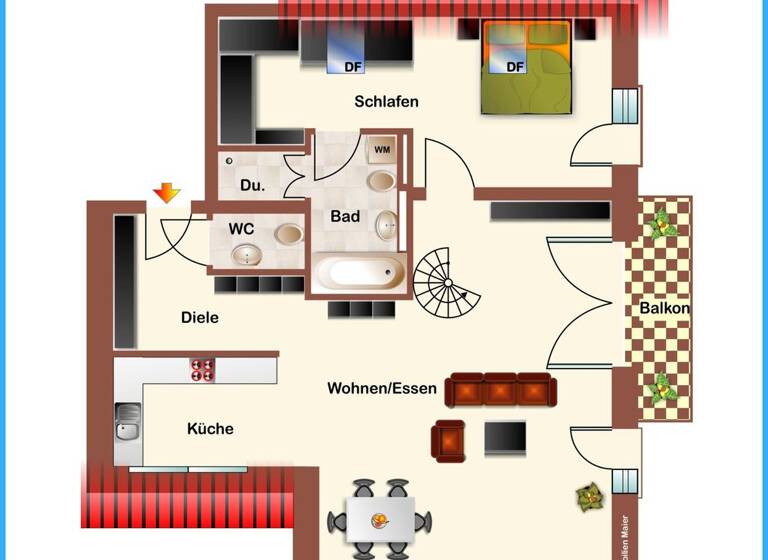 Wohnung zum Kauf provisionsfrei 989.000 € 3 Zimmer 116,6 m² 2. Geschoss Allach-Untermenzing München / Allach 80999