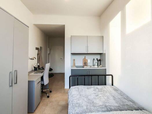 Studio zur Miete 429 € 1 Zimmer 15 m² Güntzstraße 28 Johannstadt-Süd Dresden 01307