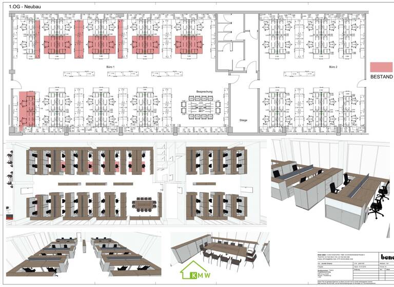 Büro zur Miete 2.900 € 2 Zimmer Gedersdorf 3494