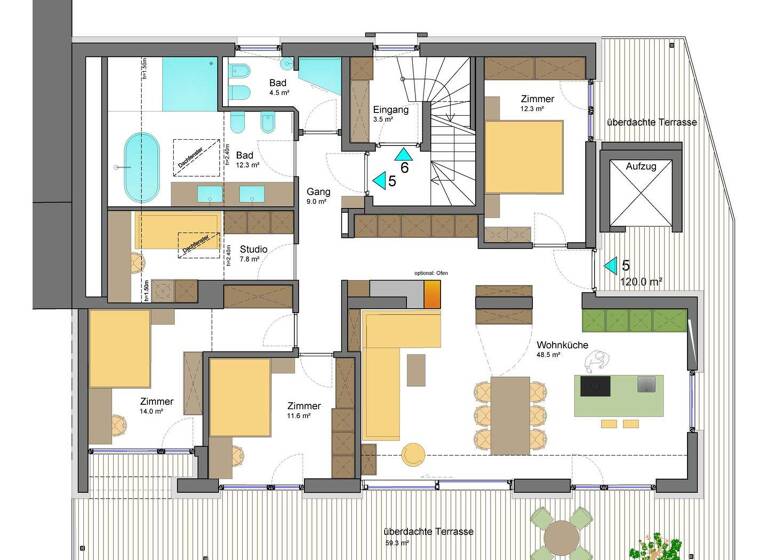 Wohnung zum Kauf - Erstbezug 1.099.000 € 4 Zimmer 180 m² Jenesien